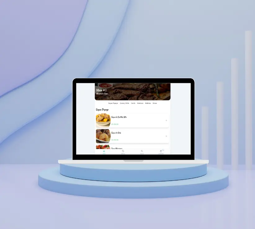 This collaborative project involved designing and developing a web application that allows restaurant customers to view the menu and place orders. Additionally, a control panel was created for the restaurant to monitor sales, view orders, and manage dishes. The project also included launching the application, ensuring its proper functionality through testing, and training staff. Technologies used were HTML, CSS, JavaScript, PHP, CodeIgniter, MySQL, and Tailwind.